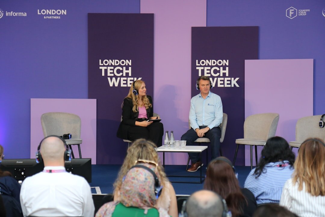 Three industry experts at a roundtable panel discussion